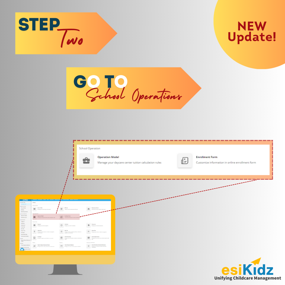 Custom Enrollment Form with Childcare Software