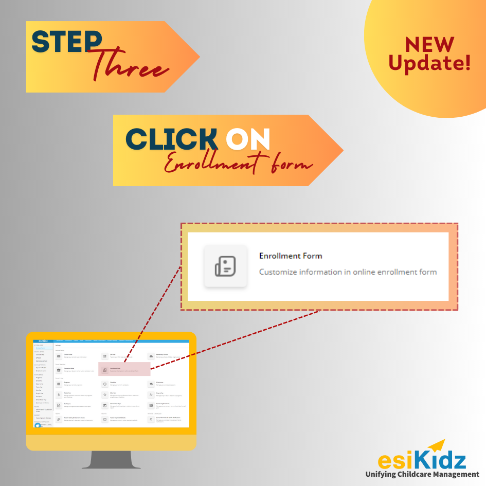 Custom Enrollment Form with Childcare Software